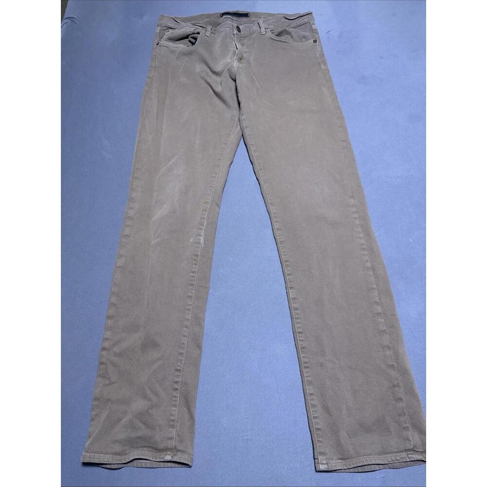 Agave Jeans Mens 35 US Rocker Classic Taper Brown Denim Pant Cotton Blend